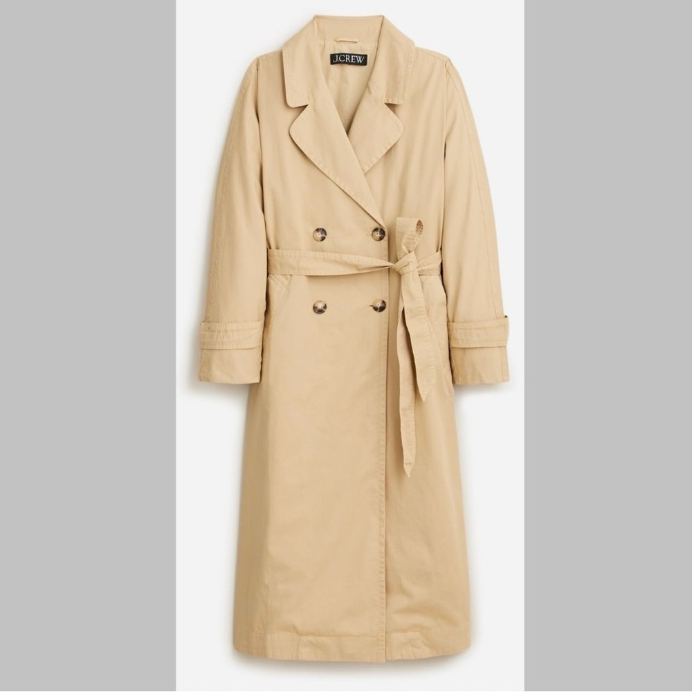 J. Crew Relaxed Heritage Trench Coat in Chino